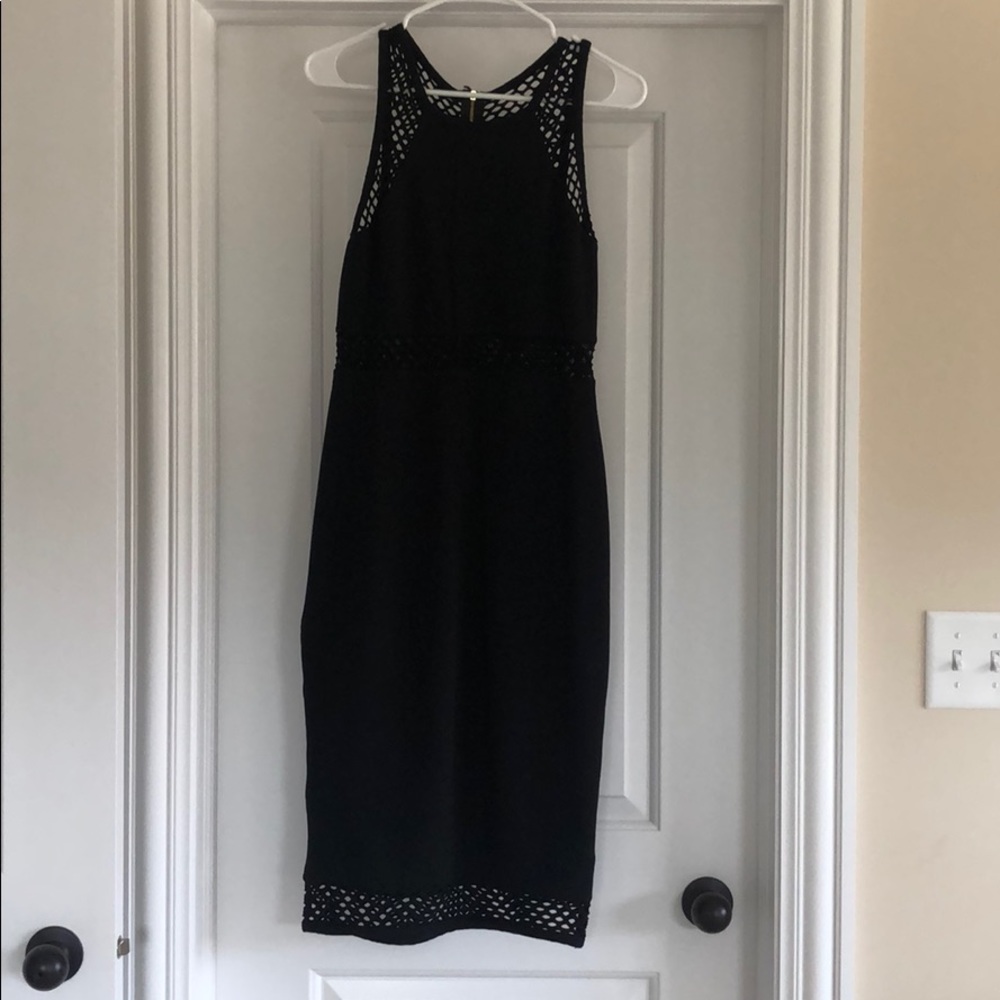Express Black midi dress